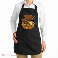 Steampunk Pumpkin Halloween Apron thumb 2