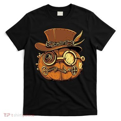 Steampunk Pumpkin Halloween T-Shirt