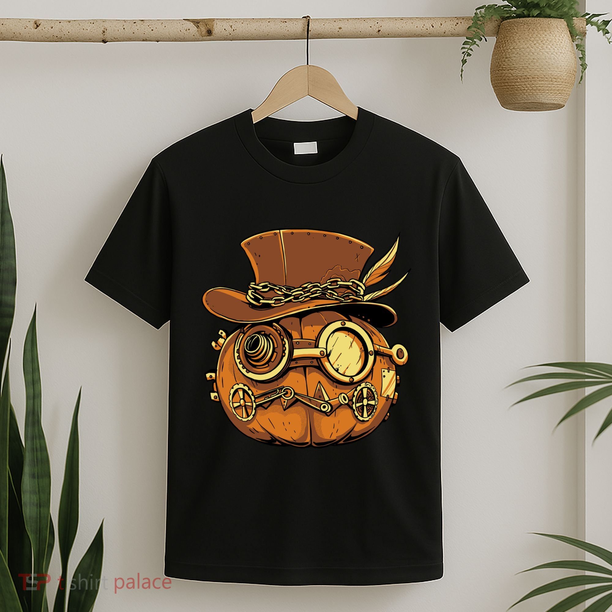 Steampunk Pumpkin Halloween T-Shirt