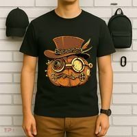 Steampunk Pumpkin Halloween T-Shirt thumb 6