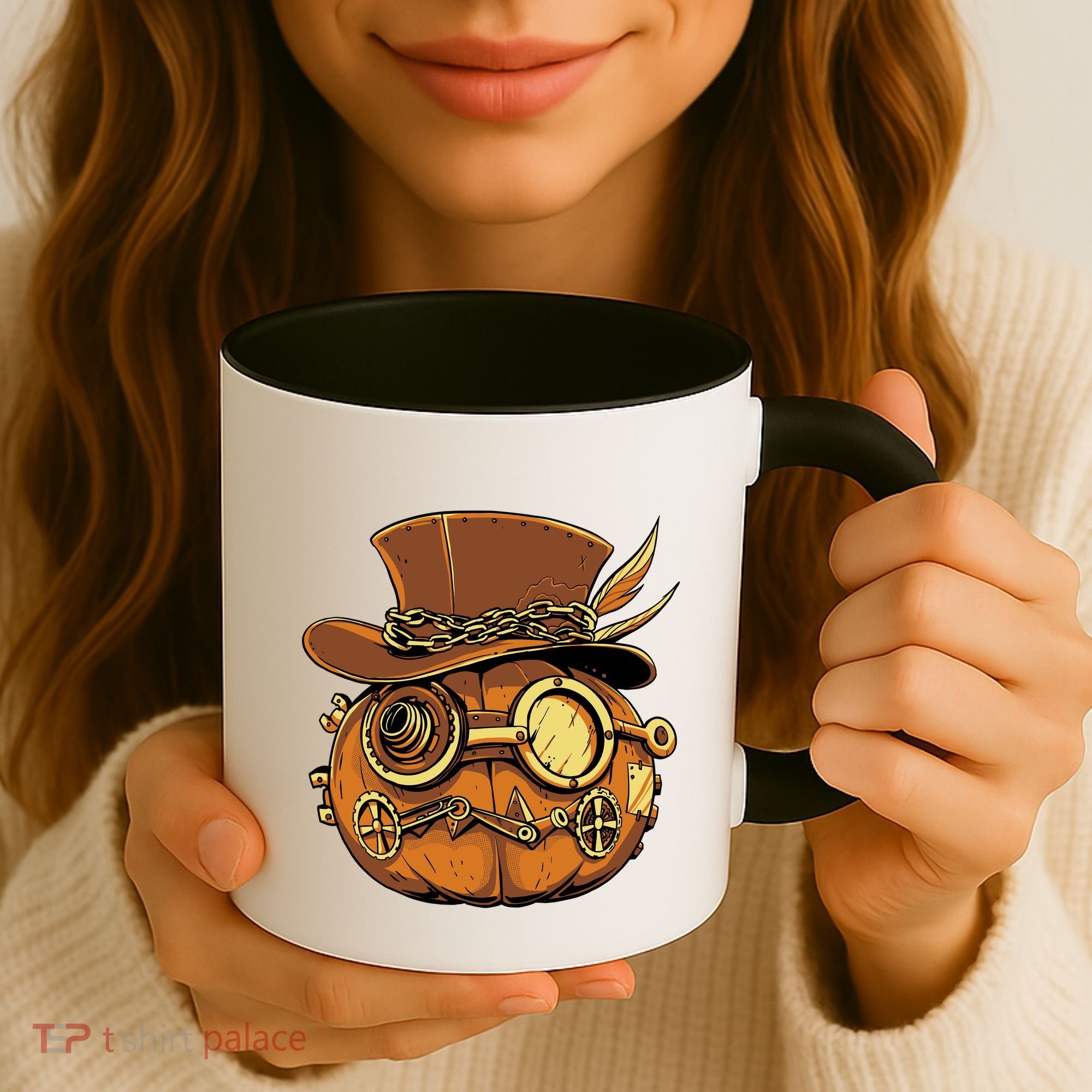 Steampunk Pumpkin Halloween Coffee Mug