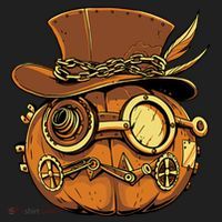 Steampunk Pumpkin Halloween Beanie thumb 2