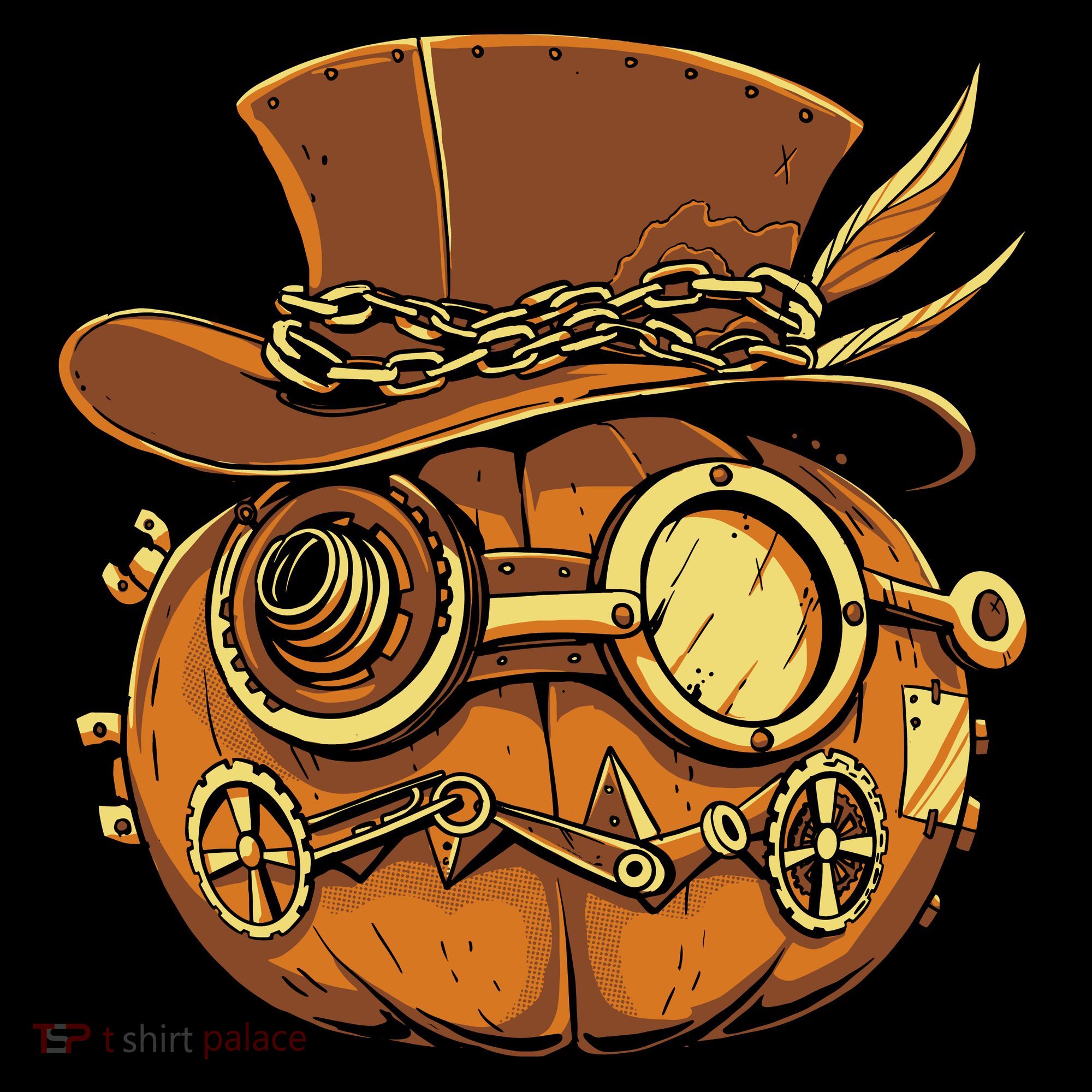 Steampunk Pumpkin Halloween Mousepad