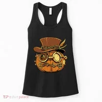 Steampunk Pumpkin Halloween Women's Tank Top thumb 0