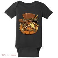 Steampunk Pumpkin Halloween Baby Bodysuit thumb 0