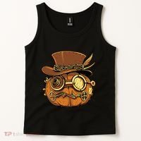 Steampunk Pumpkin Halloween Tank Top thumb 2