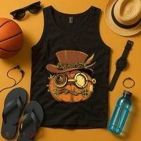 Steampunk Pumpkin Halloween Tank Top thumb 4