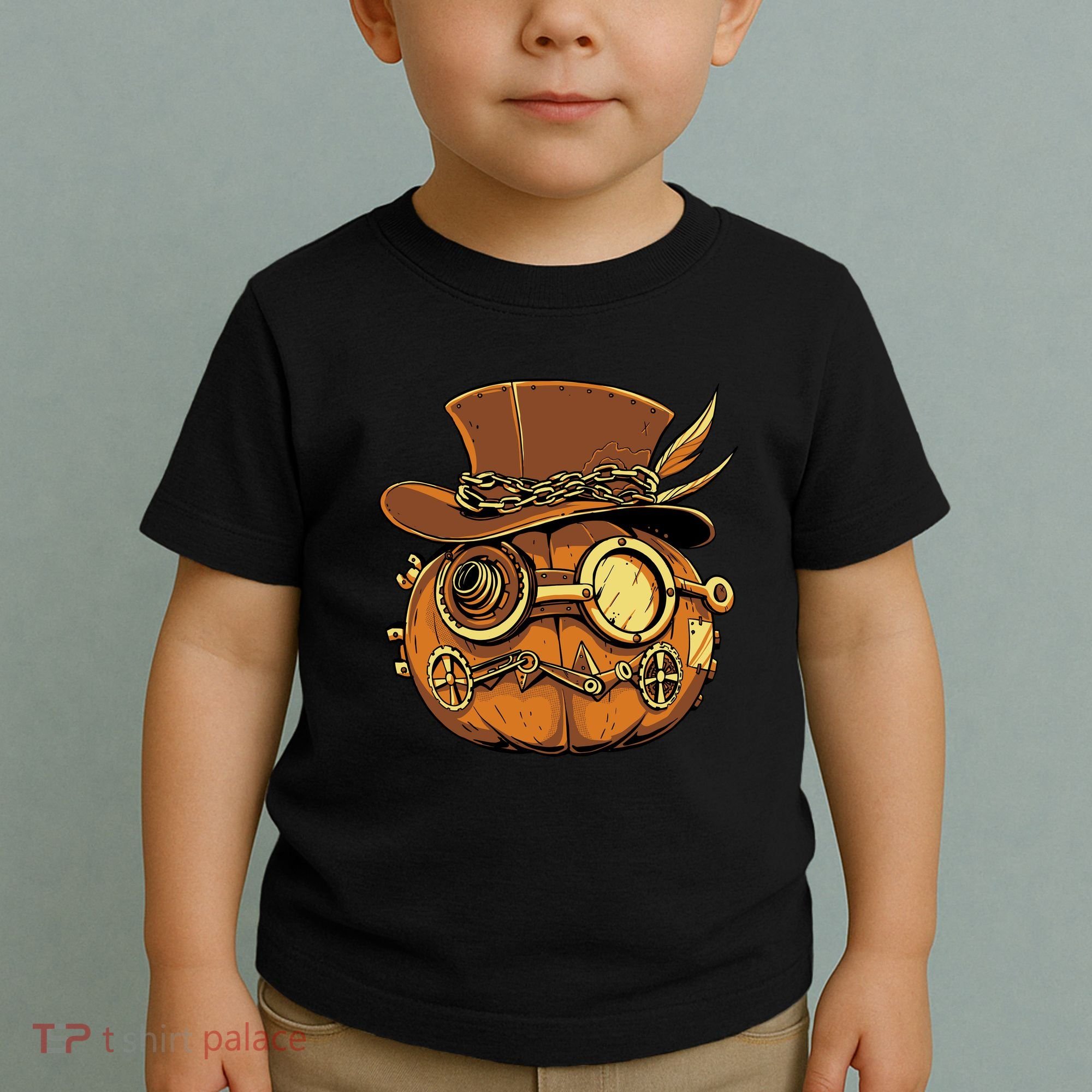 Steampunk Pumpkin Halloween Toddler T-Shirt