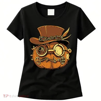 Steampunk Pumpkin Halloween Women's T-Shirt