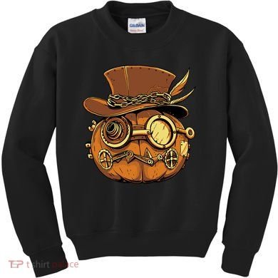 Steampunk Pumpkin Halloween Kids Sweatshirt