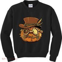 Steampunk Pumpkin Halloween Kids Sweatshirt thumb 0