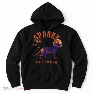 Spooky Pumpkin Head Dog Funny Halloween Hoodie