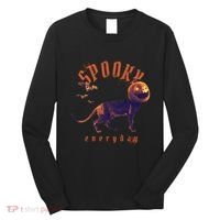 Spooky Pumpkin Head Dog Funny Halloween Long Sleeve Shirt thumb 0