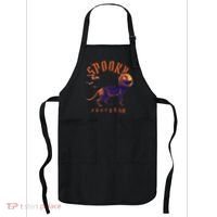 Spooky Pumpkin Head Dog Funny Halloween Apron thumb 0