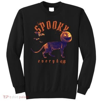 Spooky Pumpkin Head Dog Funny Halloween Sweatshirt