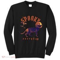 Spooky Pumpkin Head Dog Funny Halloween Sweatshirt thumb 0