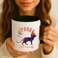 Spooky Pumpkin Head Dog Funny Halloween Coffee Mug thumb 3