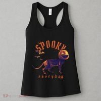 Spooky Pumpkin Head Dog Funny Halloween Women's Tank Top thumb 3