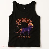 Spooky Pumpkin Head Dog Funny Halloween Tank Top thumb 2
