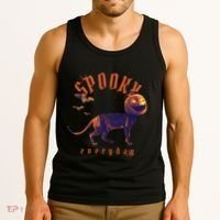 Spooky Pumpkin Head Dog Funny Halloween Tank Top thumb 3