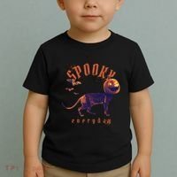 Spooky Pumpkin Head Dog Funny Halloween Toddler T-Shirt thumb 2