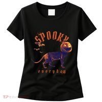 Spooky Pumpkin Head Dog Funny Halloween Women's T-Shirt thumb 0