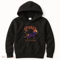 Spooky Pumpkin Head Dog Funny Halloween Kids Hoodie thumb 0