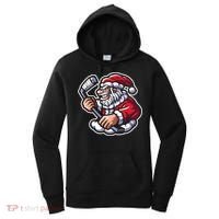 Santa Playing Hockey Christmas Pajama Cool Sport Xmas Gift Women's Hoodie thumb 0