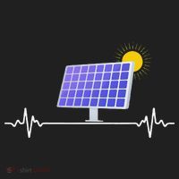 Solar Panel Heartbeat Global Warming Earth Day Tumbler thumb 3