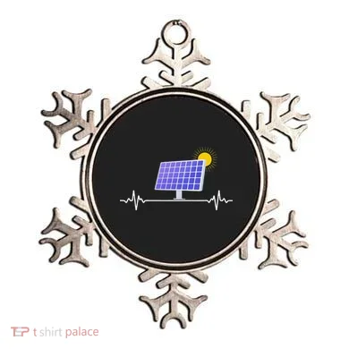 Solar Panel Heartbeat Global Warming Earth Day Ornament