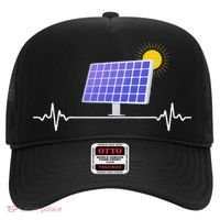 Solar Panel Heartbeat Global Warming Earth Day Hat thumb 0