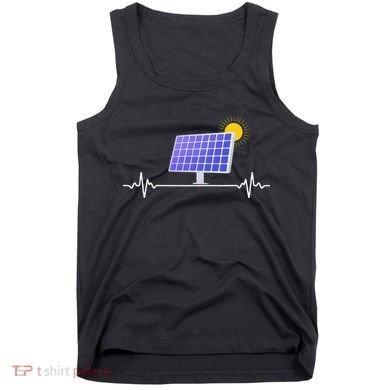 Solar Panel Heartbeat Global Warming Earth Day Tank Top