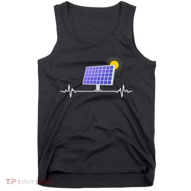 Solar Panel Heartbeat Global Warming Earth Day Tank Top