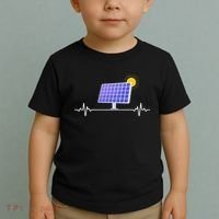 Solar Panel Heartbeat Global Warming Earth Day Toddler T-Shirt thumb 2