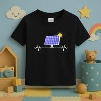 Solar Panel Heartbeat Global Warming Earth Day Toddler T-Shirt thumb 3