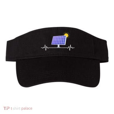Solar Panel Heartbeat Global Warming Earth Day Visor