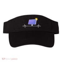 Solar Panel Heartbeat Global Warming Earth Day Visor thumb 0