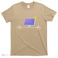 Solar Panel Heartbeat Global Warming Earth Day T-Shirt thumb 0