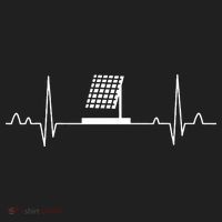 Solar Panel Heartbeat Outfit Global Warming Gift Earth Day Beanie thumb 2