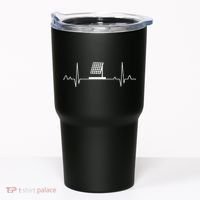 Solar Panel Heartbeat Outfit Global Warming Gift Earth Day Tumbler thumb 0
