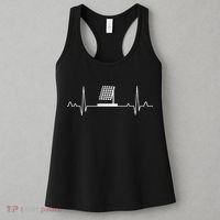Solar Panel Heartbeat Outfit Global Warming Gift Earth Day Women's Tank Top thumb 3
