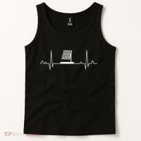 Solar Panel Heartbeat Outfit Global Warming Gift Earth Day Tank Top thumb 2