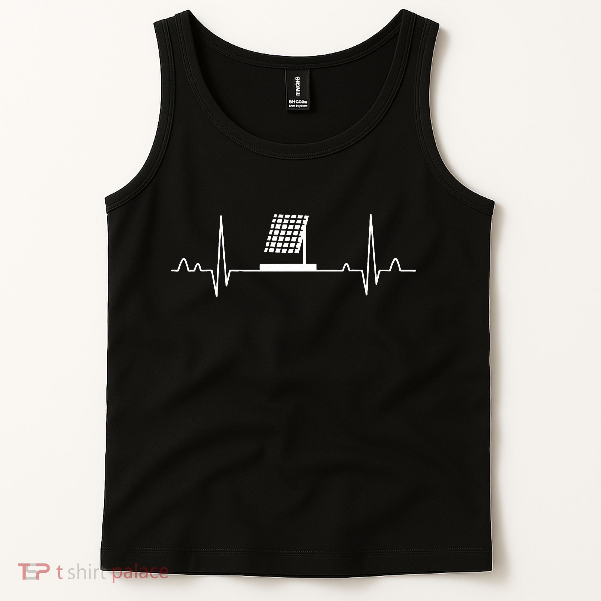 Solar Panel Heartbeat Outfit Global Warming Gift Earth Day Tank Top