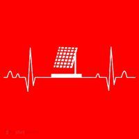 Solar Panel Heartbeat Outfit Global Warming Gift Earth Day Santa Hat thumb 1