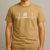 Solar Panel Heartbeat Outfit Global Warming Gift Earth Day T-Shirt thumb 3