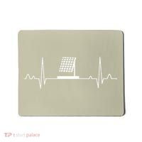 Solar Panel Heartbeat Outfit Global Warming Gift Earth Day Mousepad thumb 0