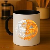 Soccer Player Halloween Pumpkin Skeleton Hallows' Day Coffee Mug thumb 4