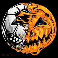 Soccer Player Halloween Pumpkin Skeleton Hallows' Day Mousepad thumb 1