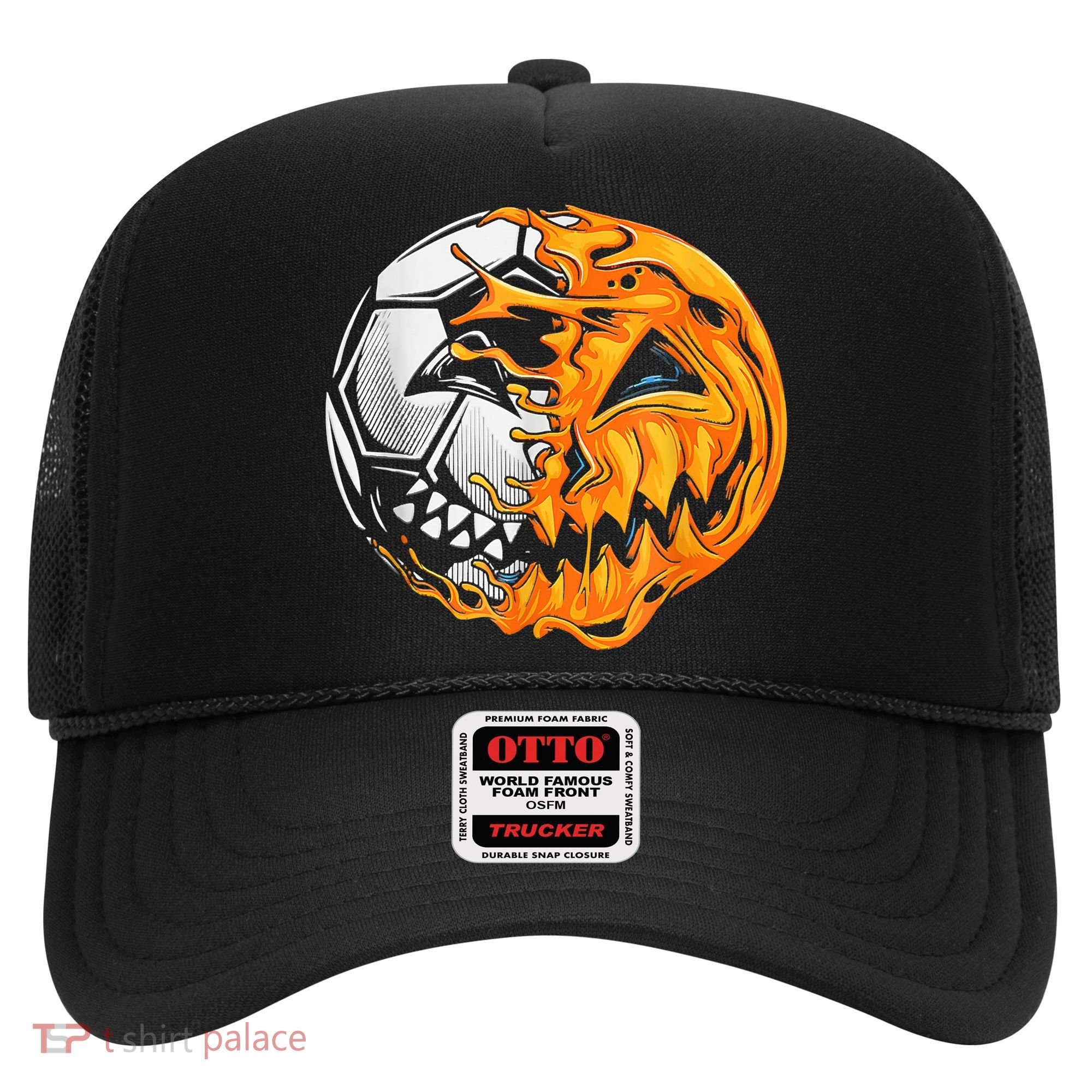 Soccer Player Halloween Pumpkin Skeleton Hallows' Day Hat