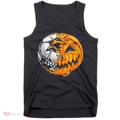 Soccer Player Halloween Pumpkin Skeleton Hallows' Day Tank Top